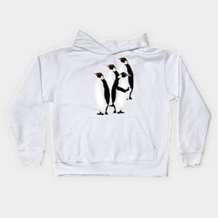 Penguin Using A Cell Phone Kids Hoodie